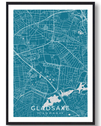 Gladsaxe By Plakat Blå
