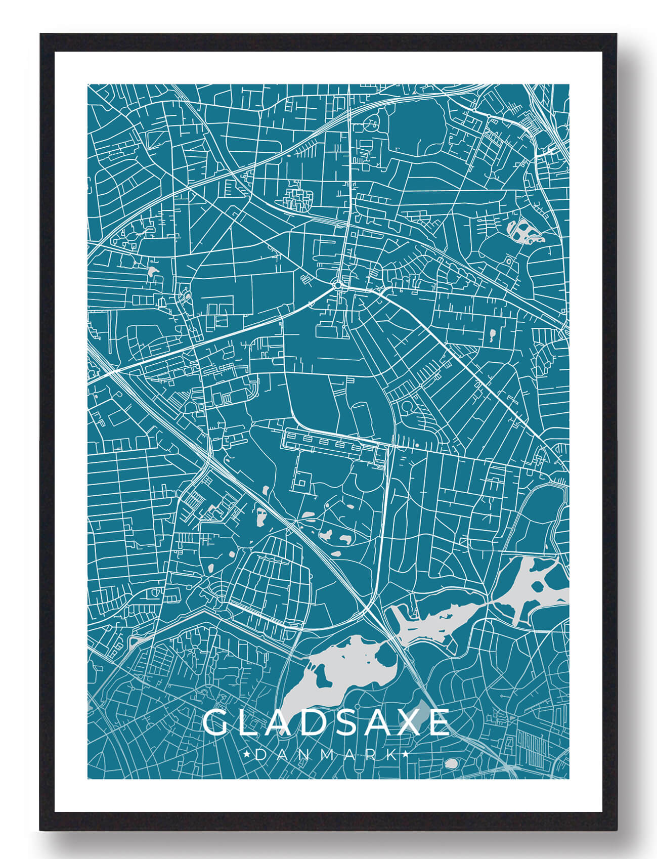 Gladsaxe By Plakat Blå
