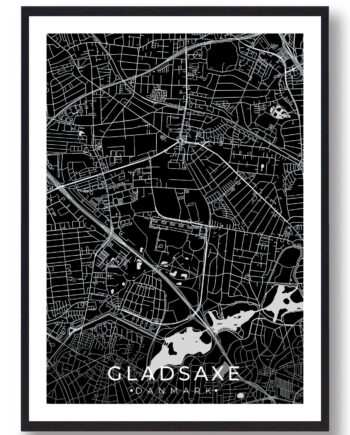 Gladsaxe By Plakat Sort