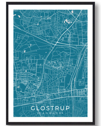 Glostrup By Plakat Blå