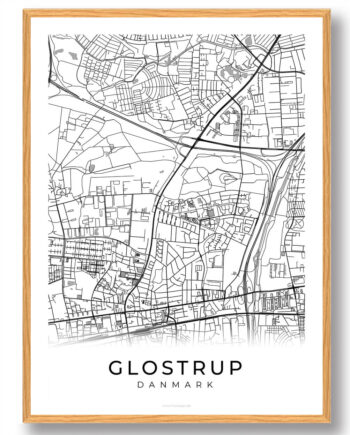 Glostrup By Plakat Hvid