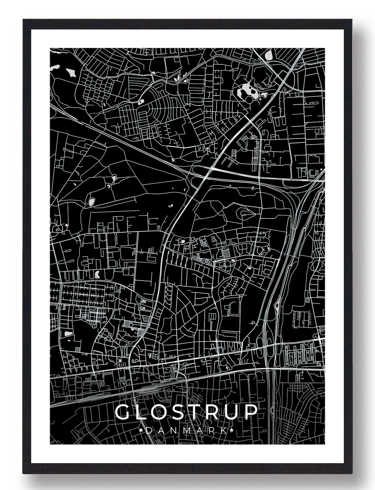 Glostrup By Plakat Sort