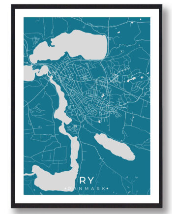 Ry By Plakat Blå