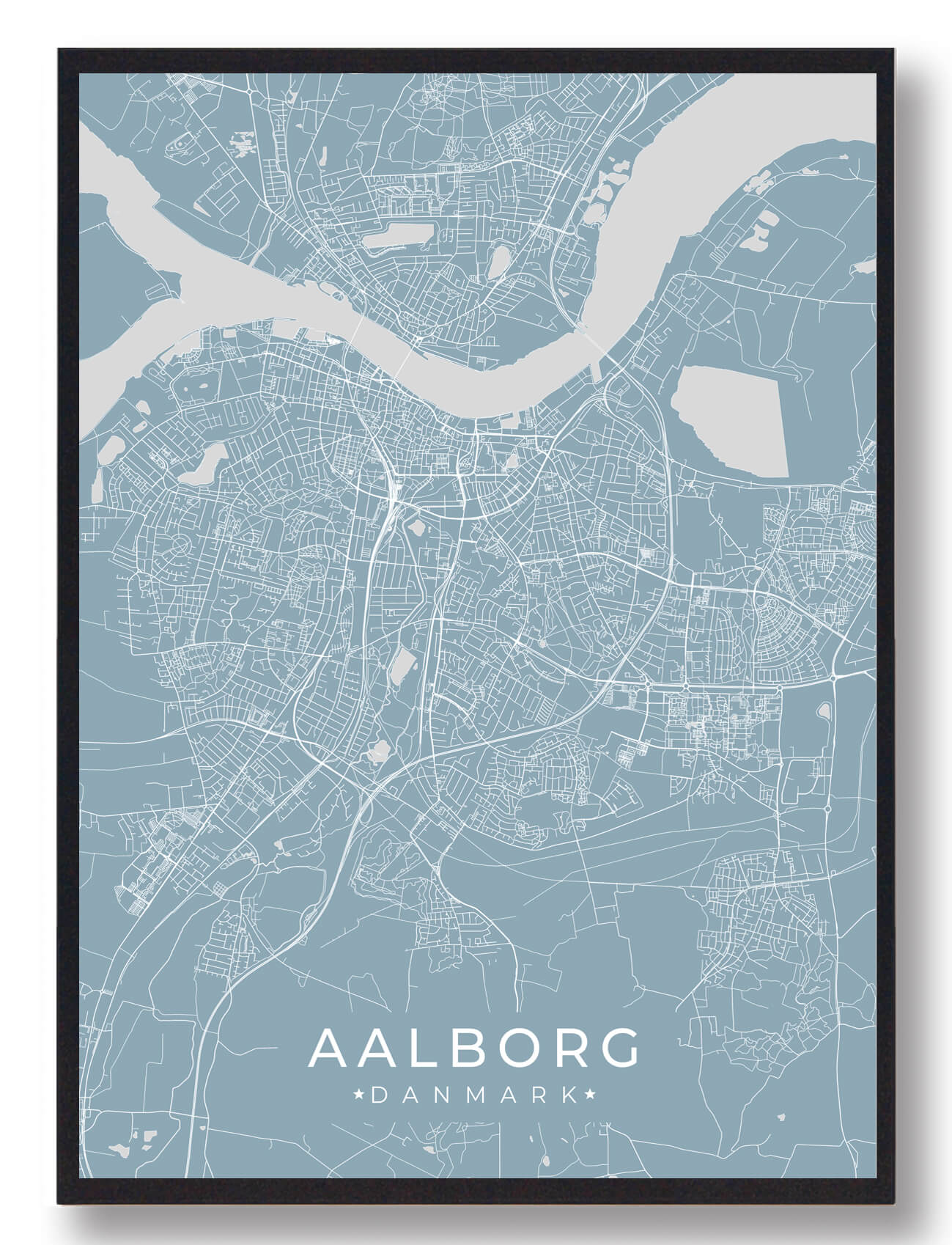 Aalborg Plakat Lyseblå