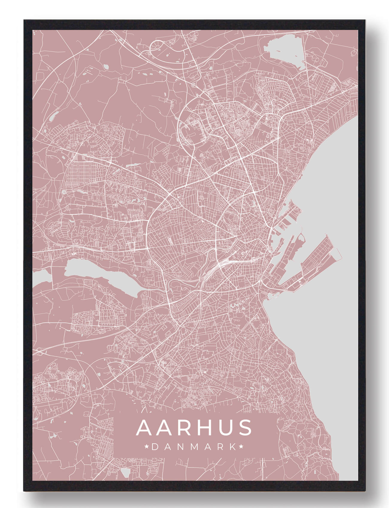 Aarhus Plakat Lyserød
