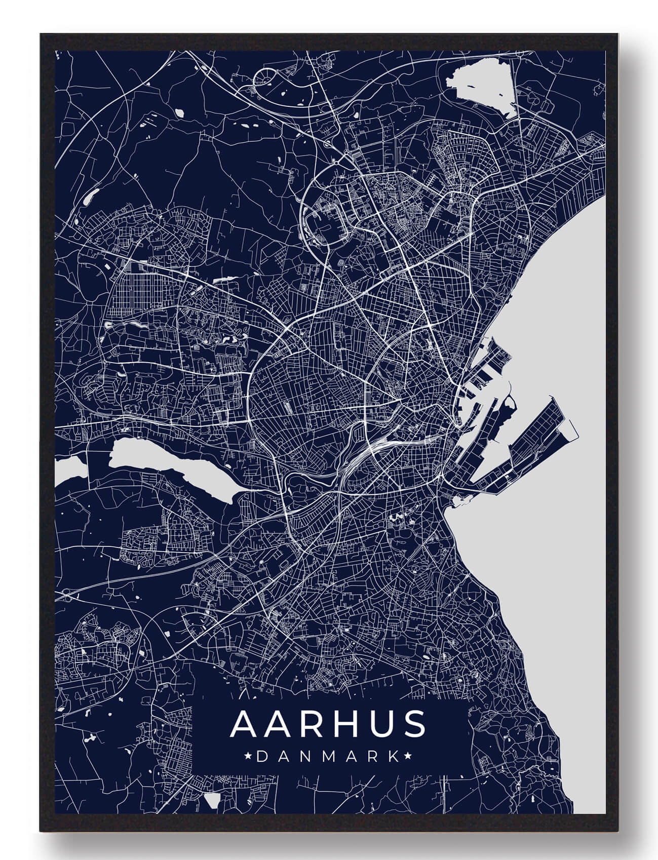 Aarhus Plakat Mørkeblå