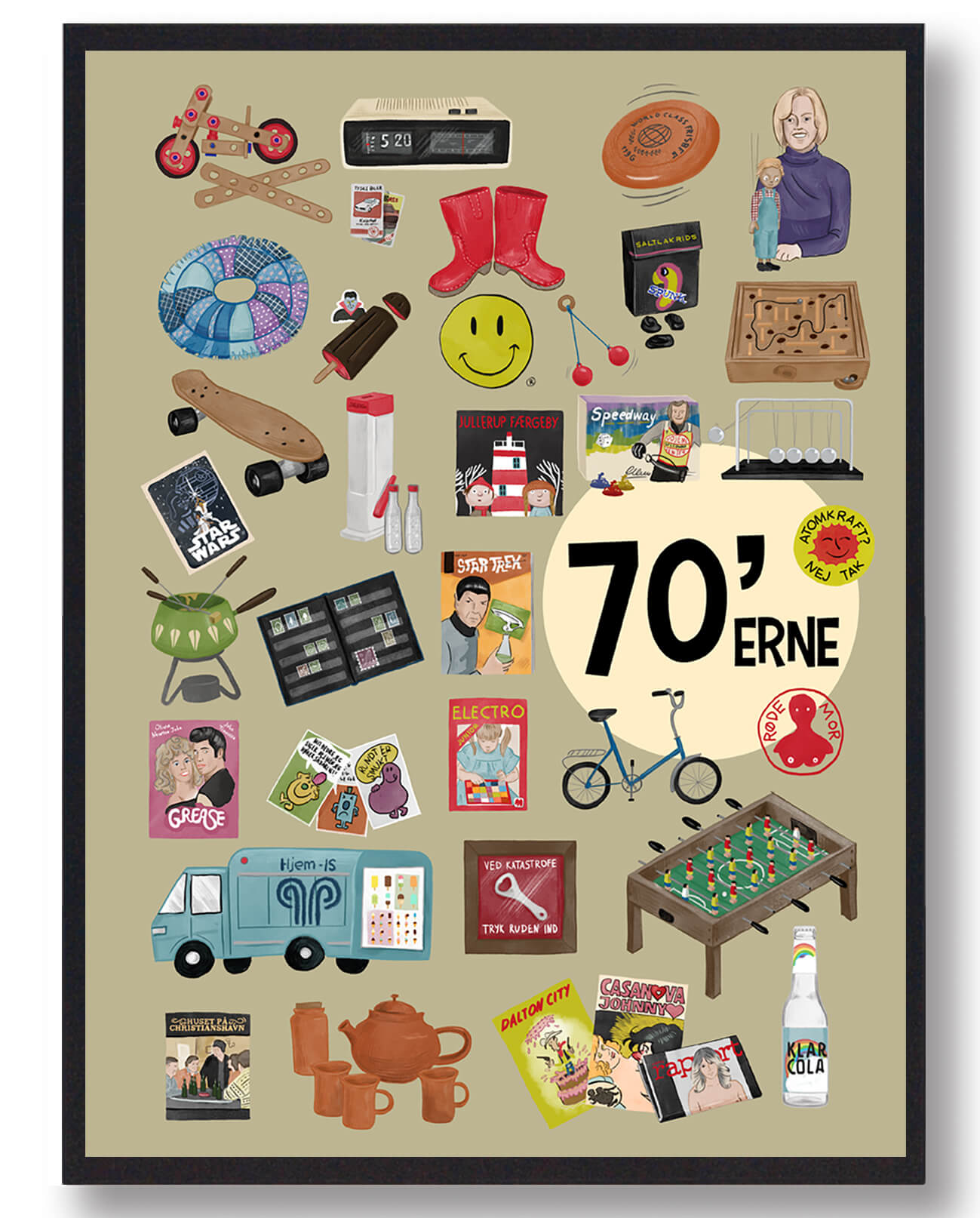 70 Apos Erne Plakat Grøngul