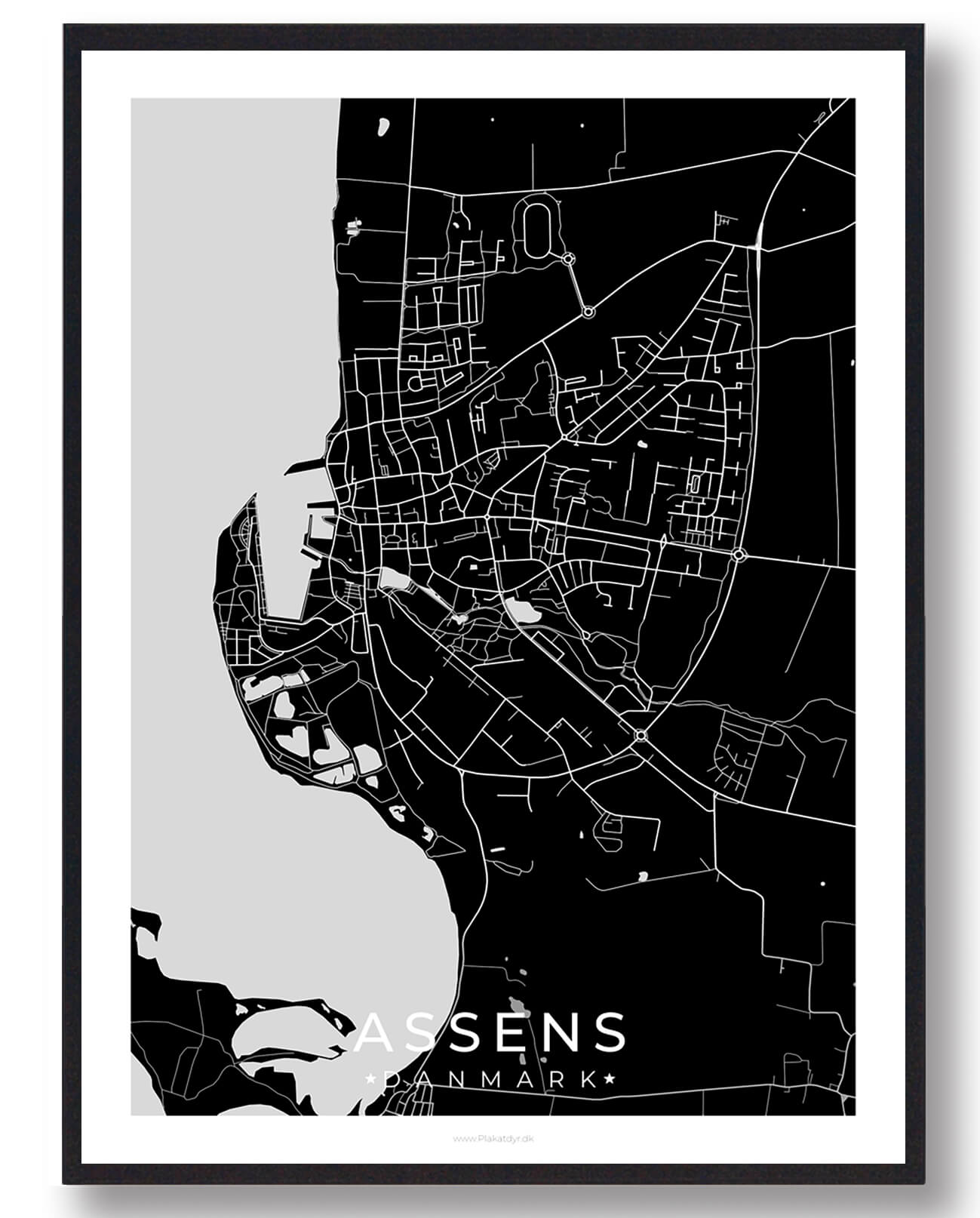 Assens By Plakat Sort