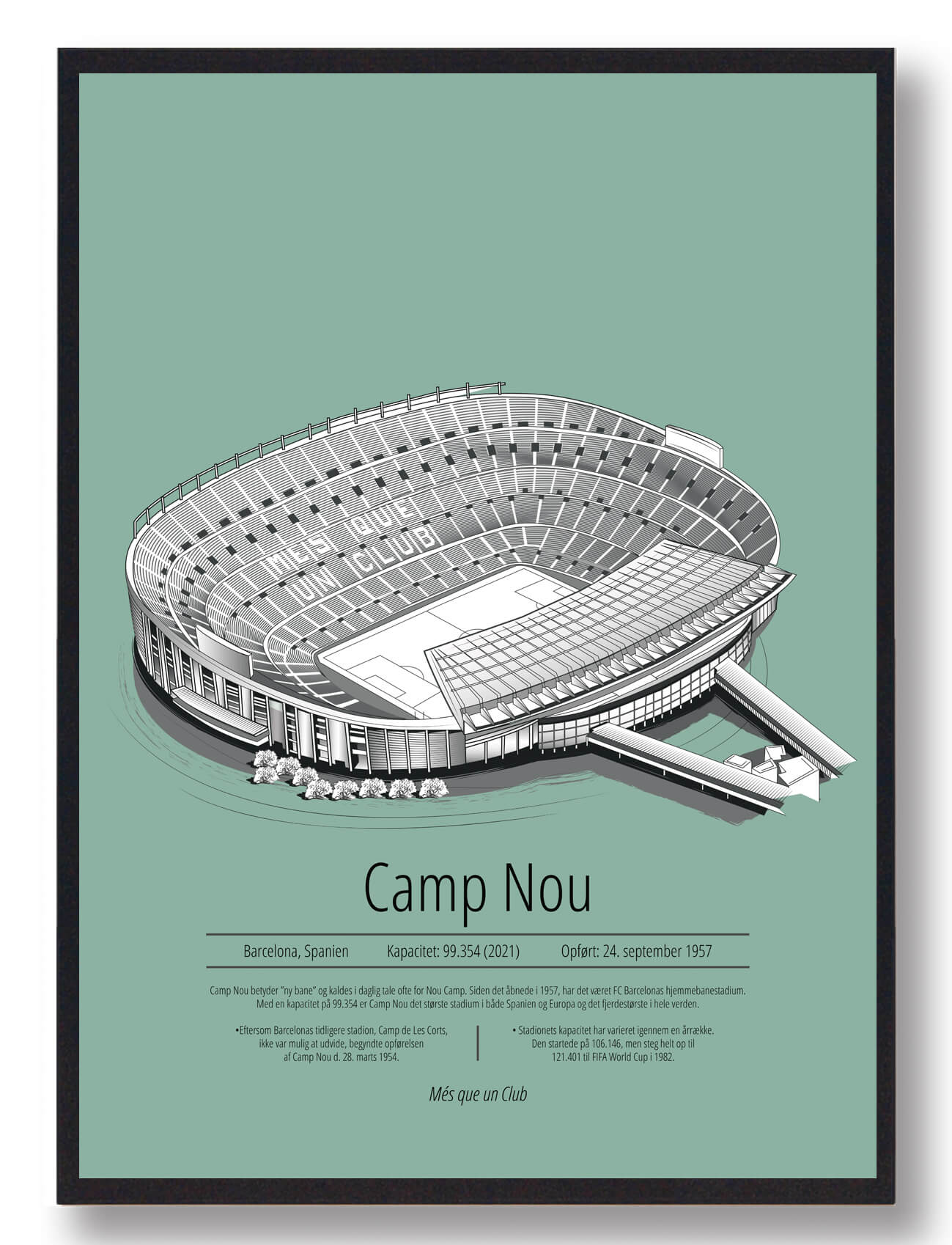 Camp Nou Barcelona Mintgrøn