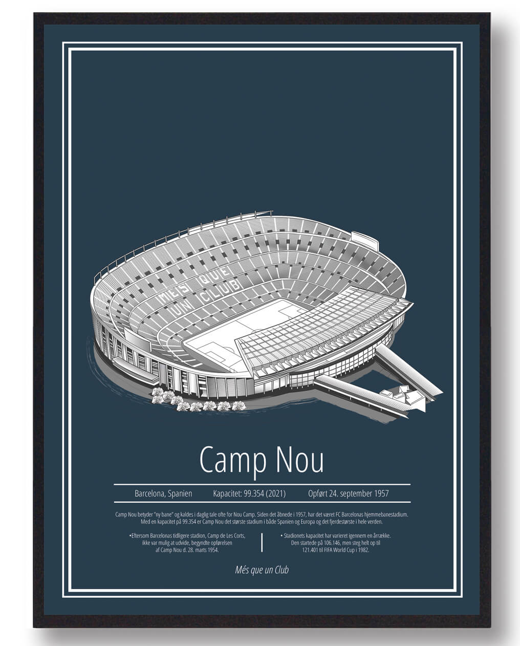 Camp Nou Barcelona Stadion Plakat