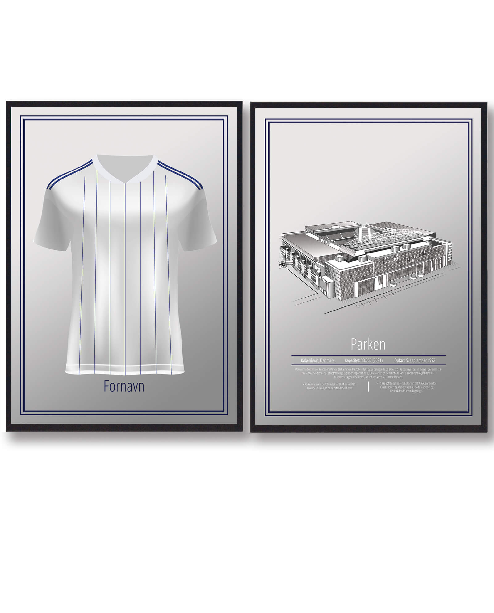 Fck Parken Trøje Og Stadion Plakatsæt