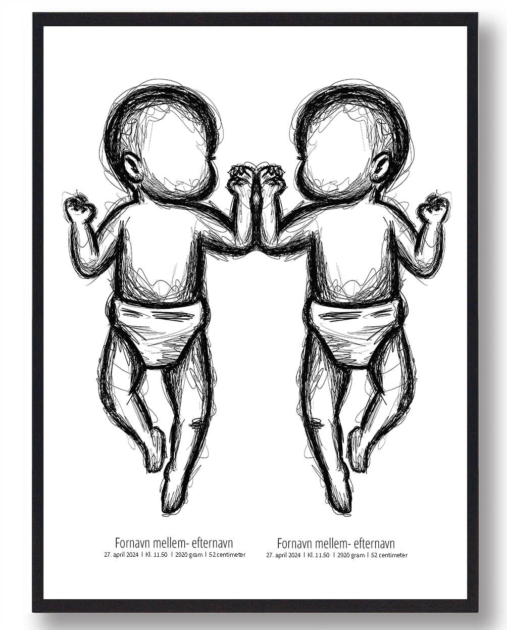 :  Fødselsplakat Med   Børn