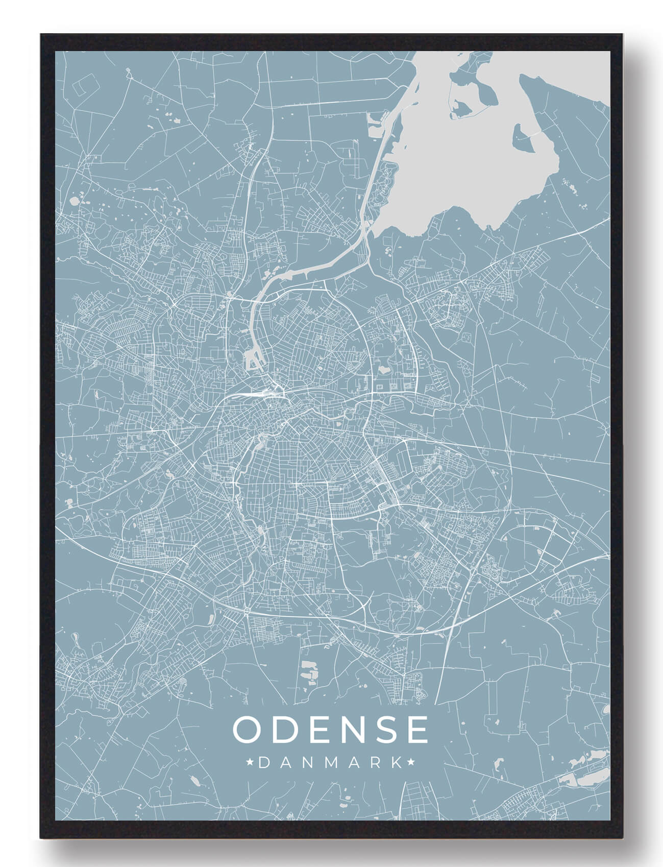 Odense Plakat Lyseblå