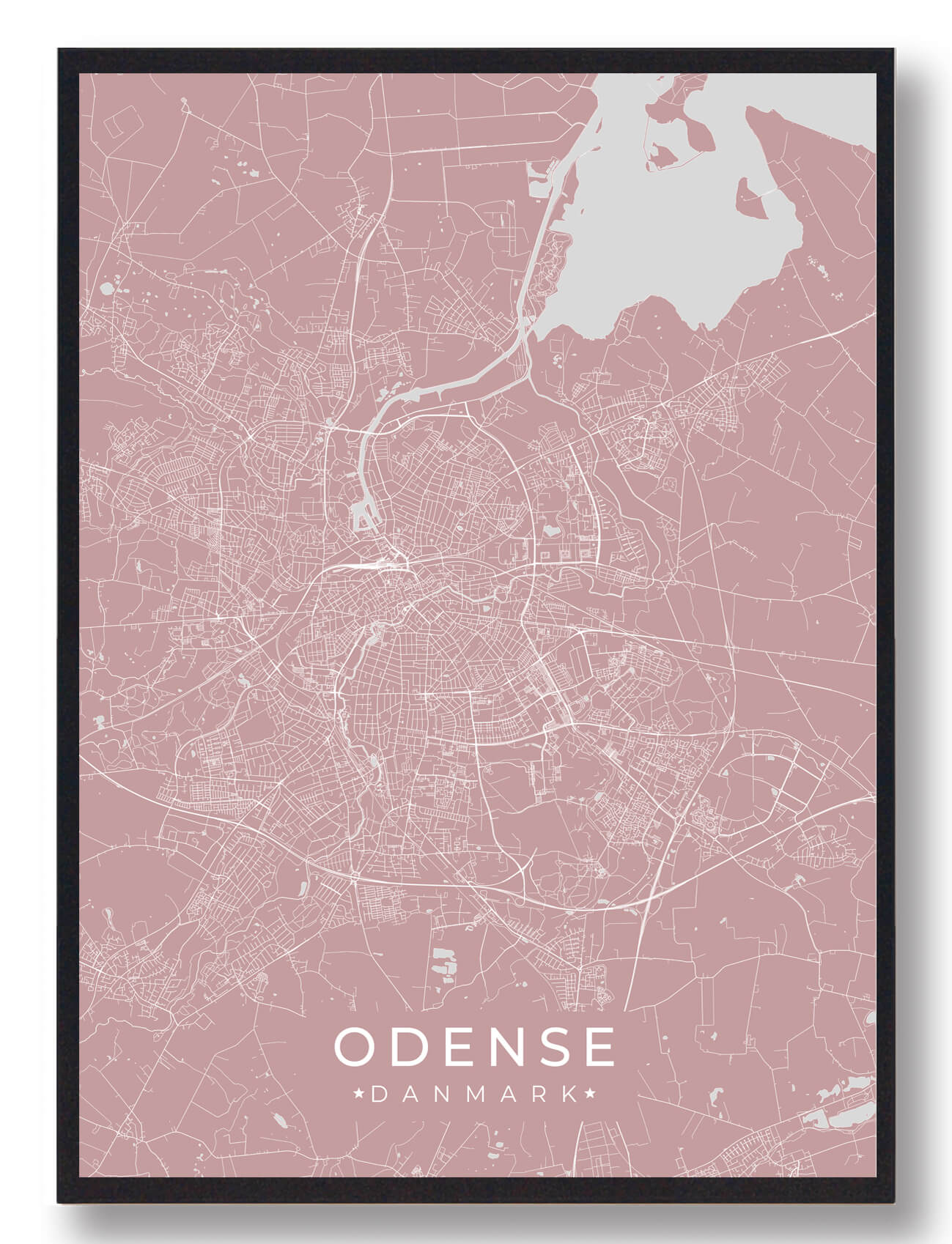 Odense Plakat Lyserød