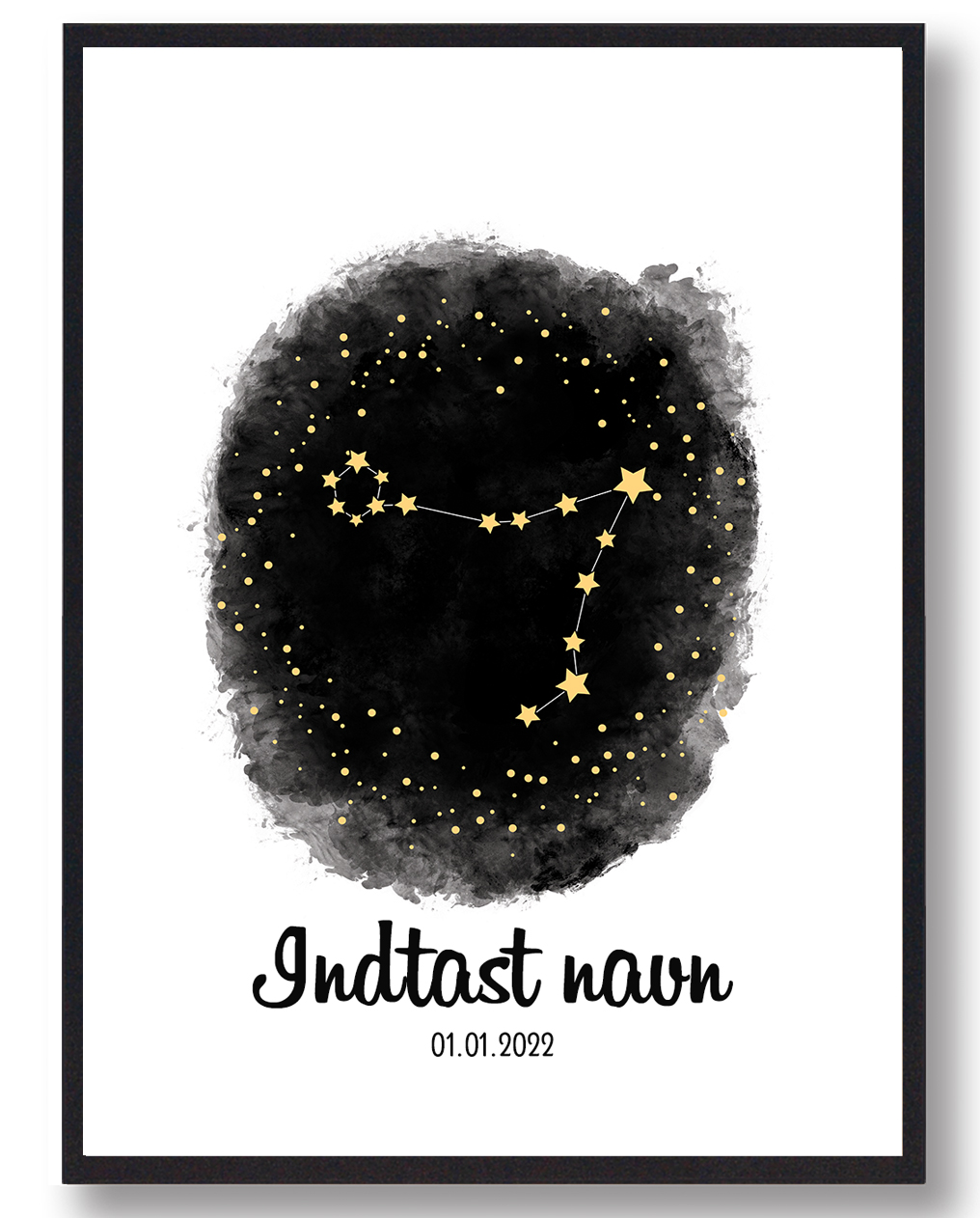 Personlig Stjernetegnsplakat Med Navn Fisken