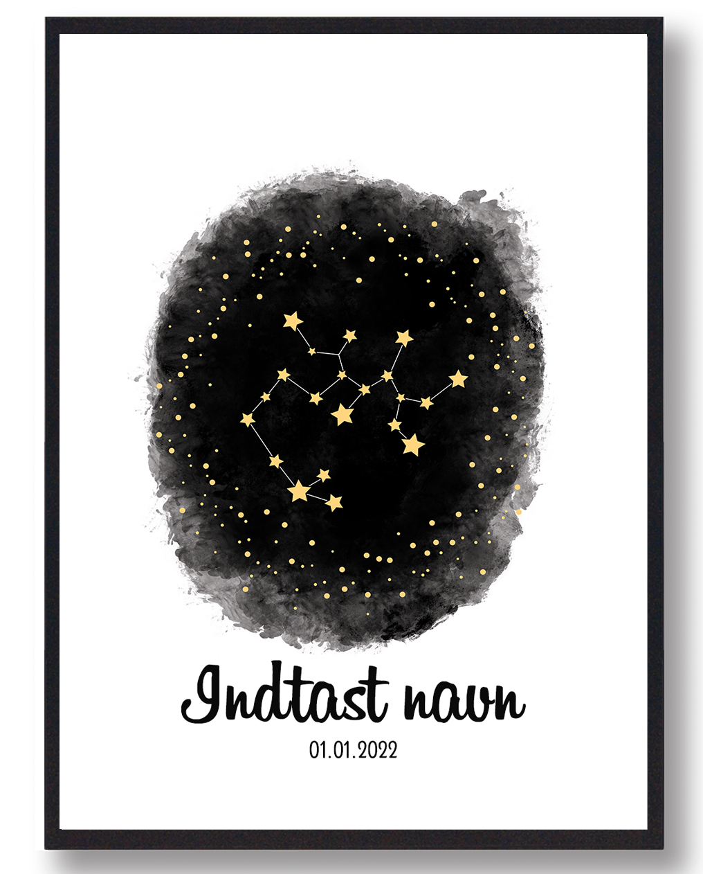 Personlig Stjernetegnsplakat Med Navn Skytten
