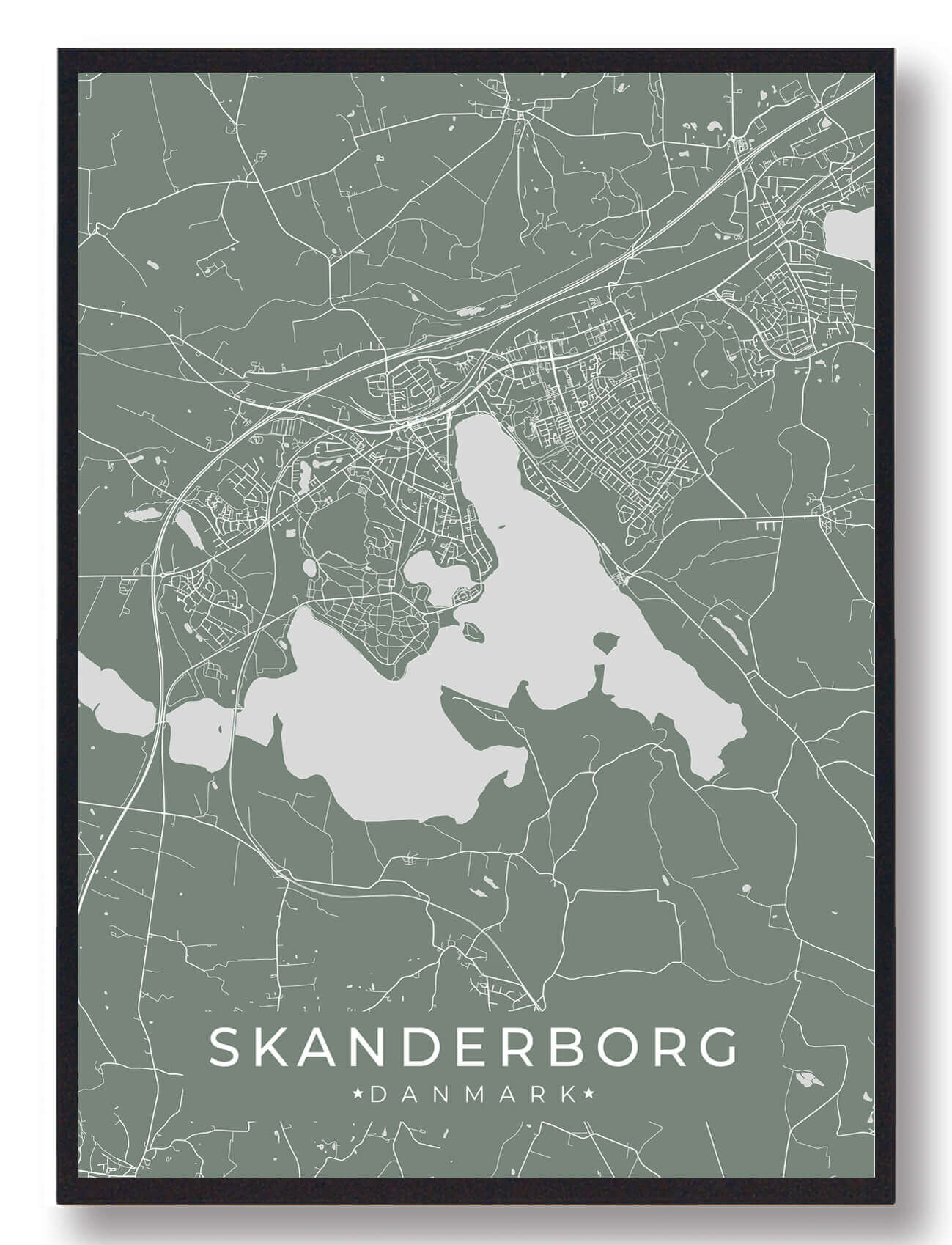 Skanderborg Plakat Grøn
