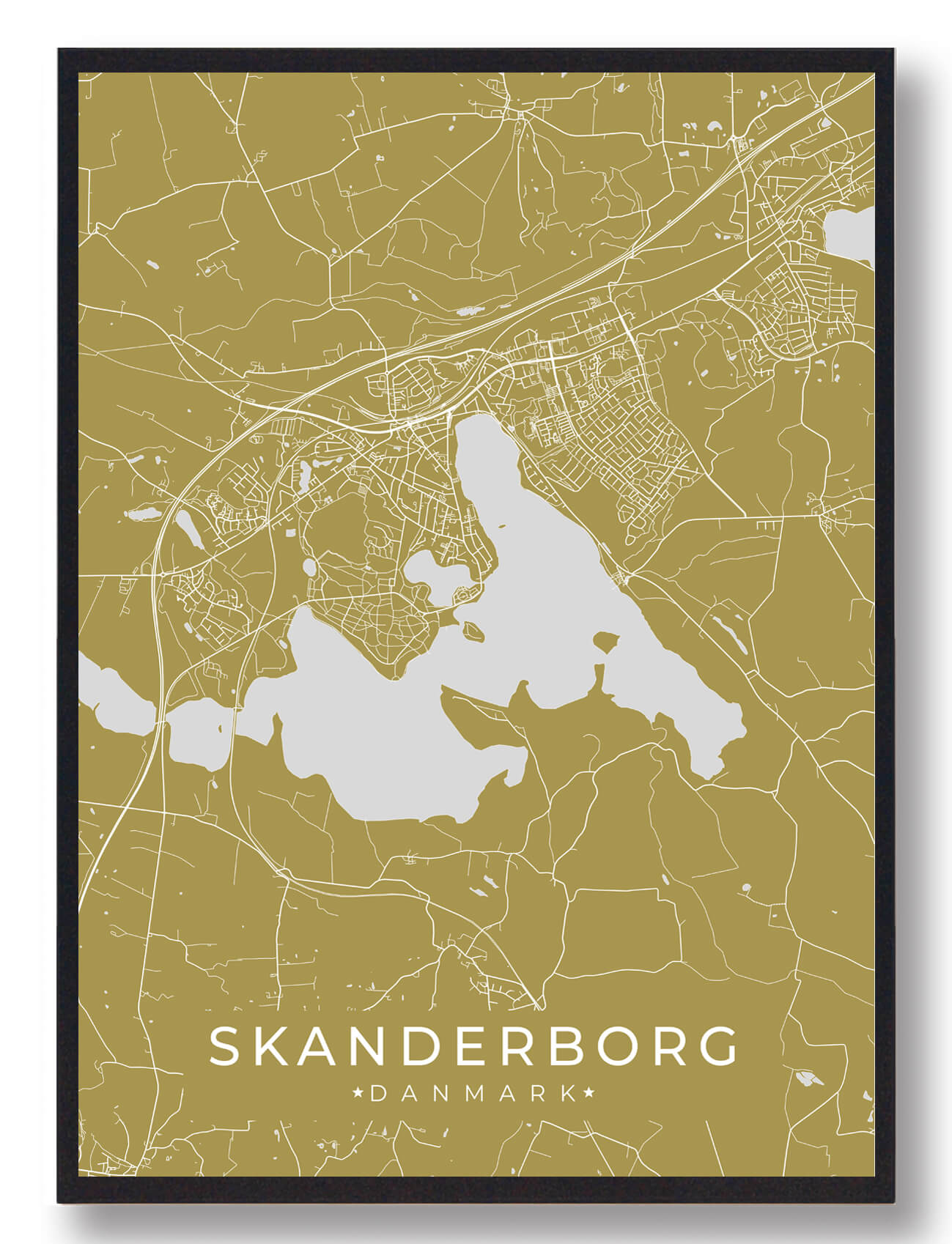 Skanderborg Plakat Gul