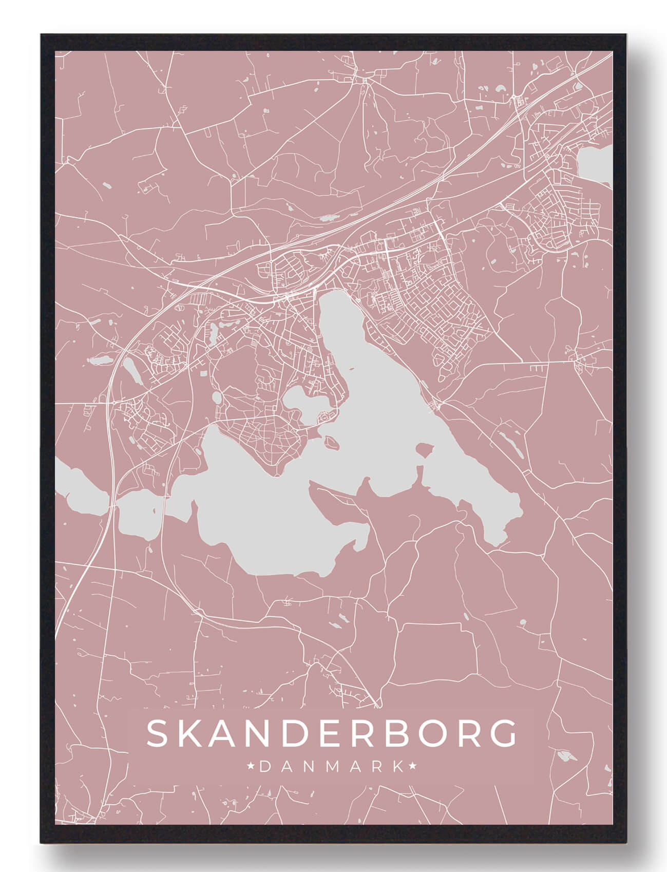 Skanderborg Plakat Rosa