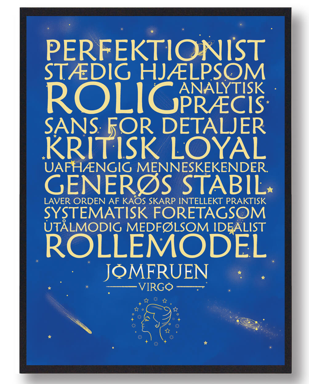 Stjernebillede Jomfruen  Blå