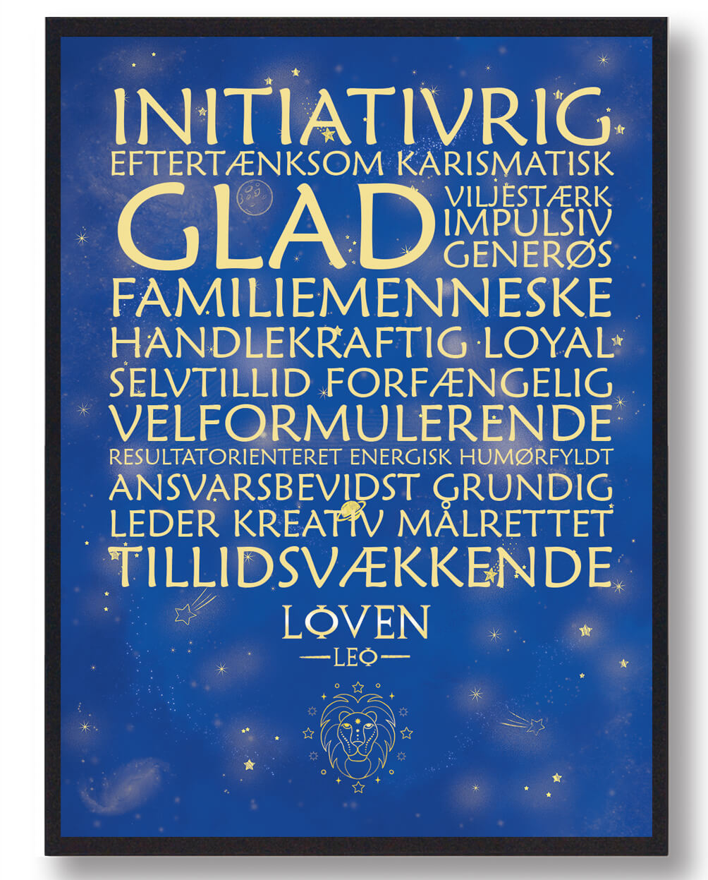 Stjernebillede Løven  Blå