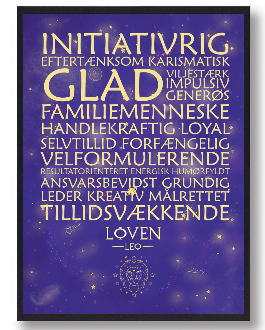 Stjernebillede Løven  Lilla