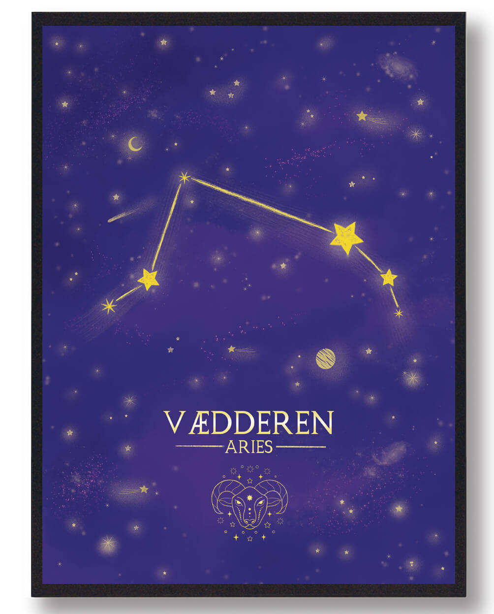 Stjernebillede Vædderen Lilla