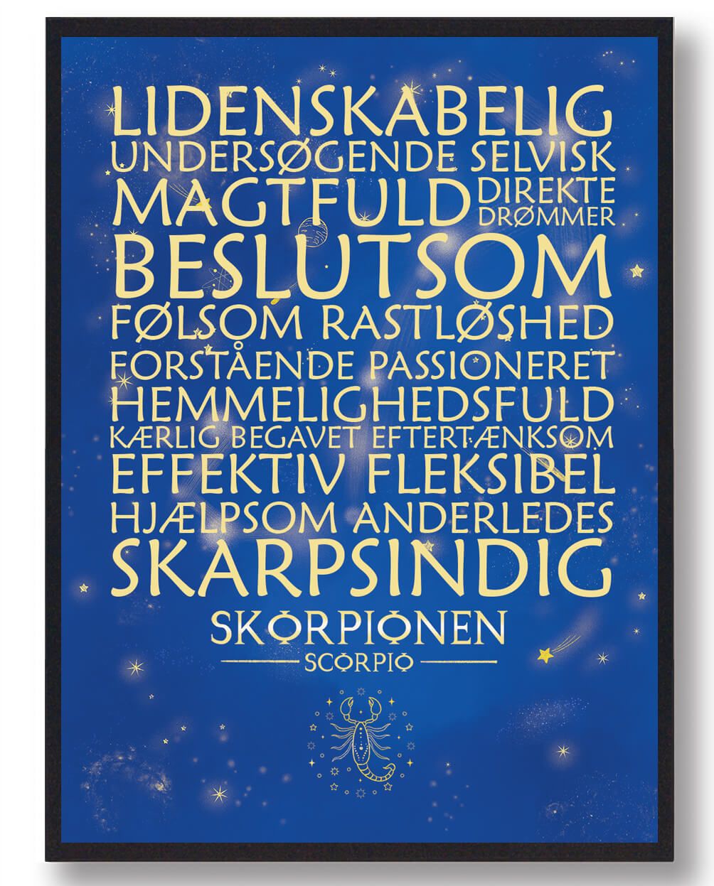 Stjernetegn Skorpionen  Blå