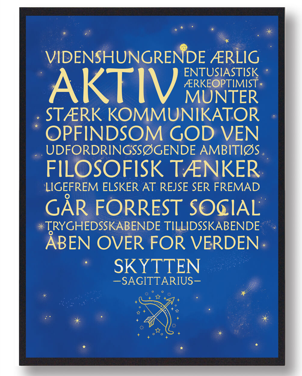 Stjernetegn Skytten  Blå