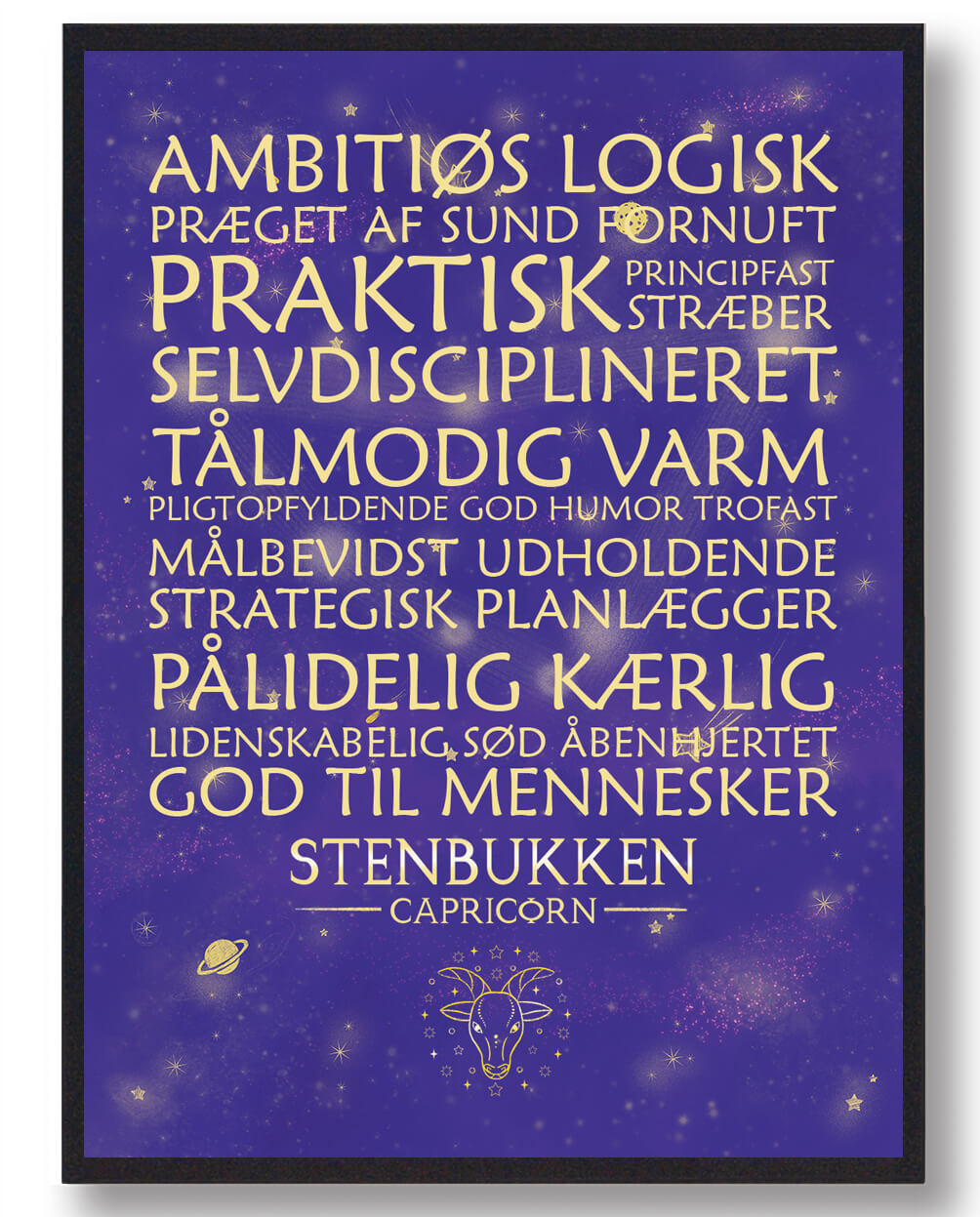 Stjernetegn Stenbukken  Lilla