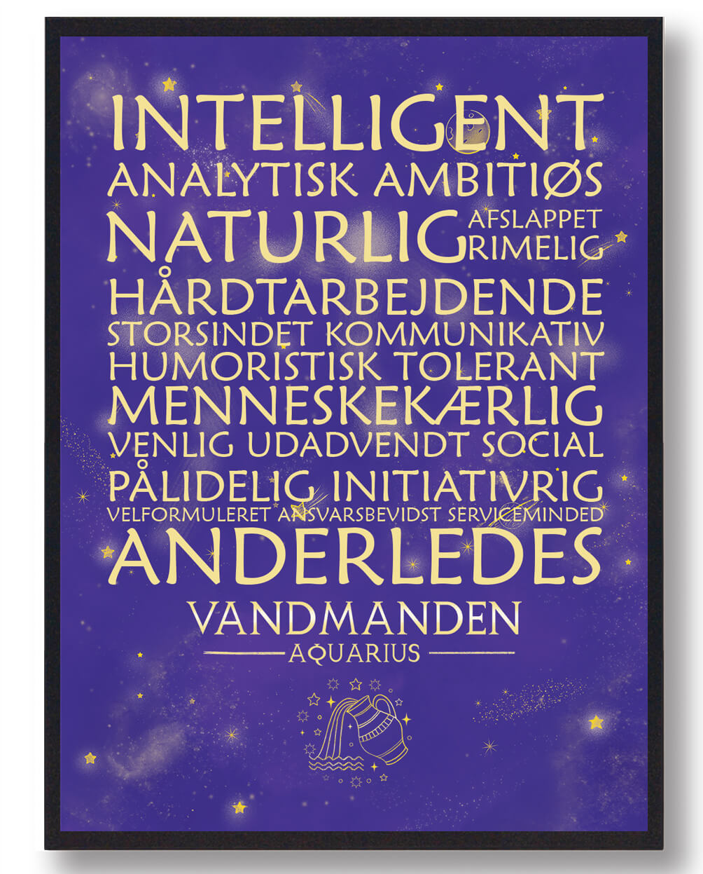 Stjernetegn Vandmanden  Lilla