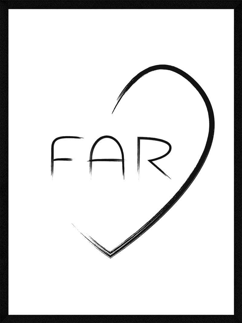 Far Hjerte Plakat