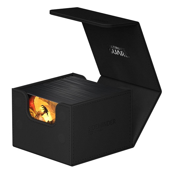 Ultimate Guard Sidewinder Deck Case  Deck Box  133  Standard Size Xenoskin Monocolor Black  Sort