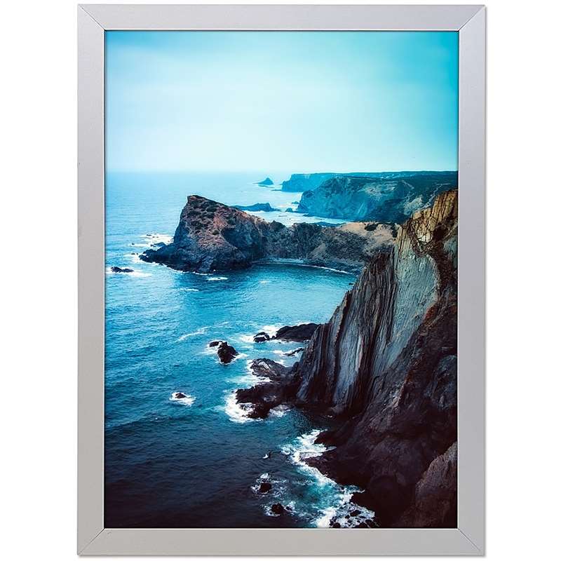 Alu Snap Frame Sølv 20 Mm Flad Profil 70 100 Cm