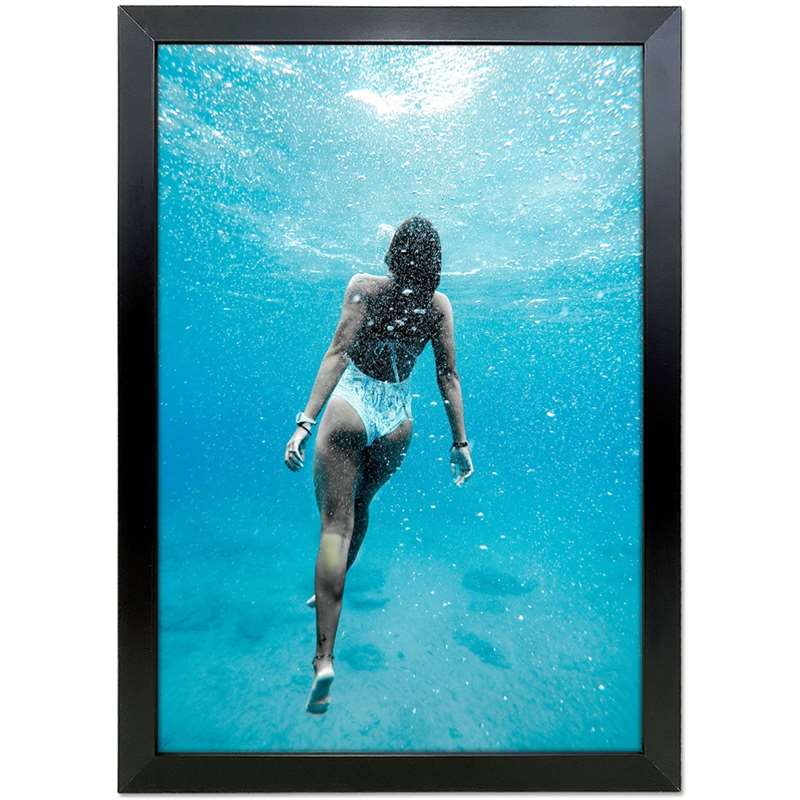 Alu Snap Frame  Sort  Flad 20 Mm Profil  A5