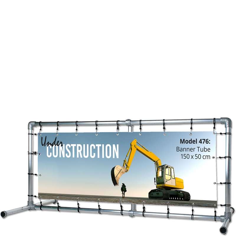 Banner Tube Fritstående Ramme  150   50 Cm