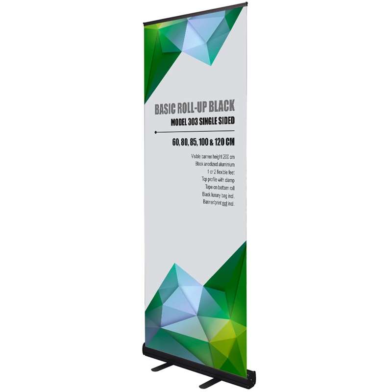 Basic Roll-up Kassette  Sort  Enkeltsidet