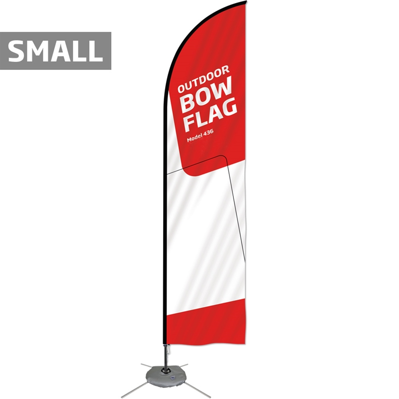 Beachflag  Outdoor Bow Flag  Small Inkl  Flag Og Krydsfod Med Vandpose