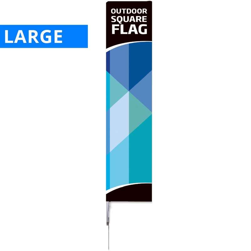 Beachflag  Outdoor Square Flag  Large  Inkl  Stang  Flag Og Spike-fod