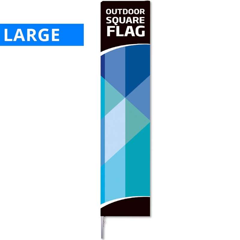 Beachflag  Outdoor Square Flag  Large  Alu Flagstang Inkl  Flag Med Print