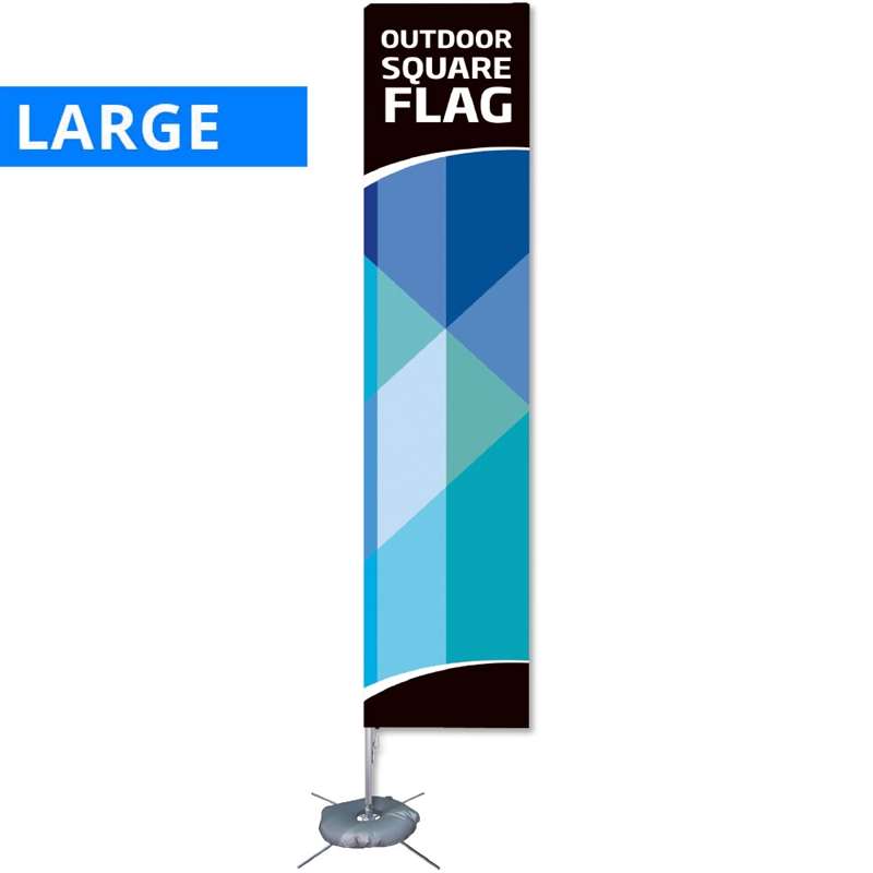 Beachflag  Outdoor Square  Large  Inkl  Stang  Flag Og Krydsfod