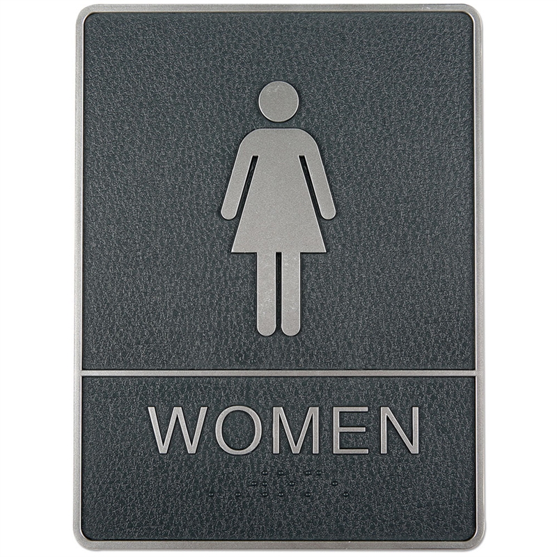 Dørskilt Med Ikon Tekst Blindeskrift Woman