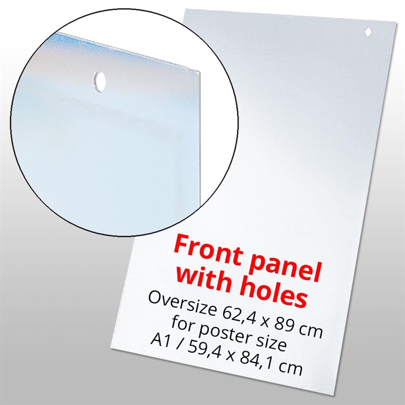 Frontplade Med Huller Til Wind-line Basic Gadeskilt  62     89 Cm