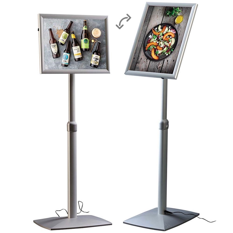 Led Justérbar Infostander Med A3 Klapramme