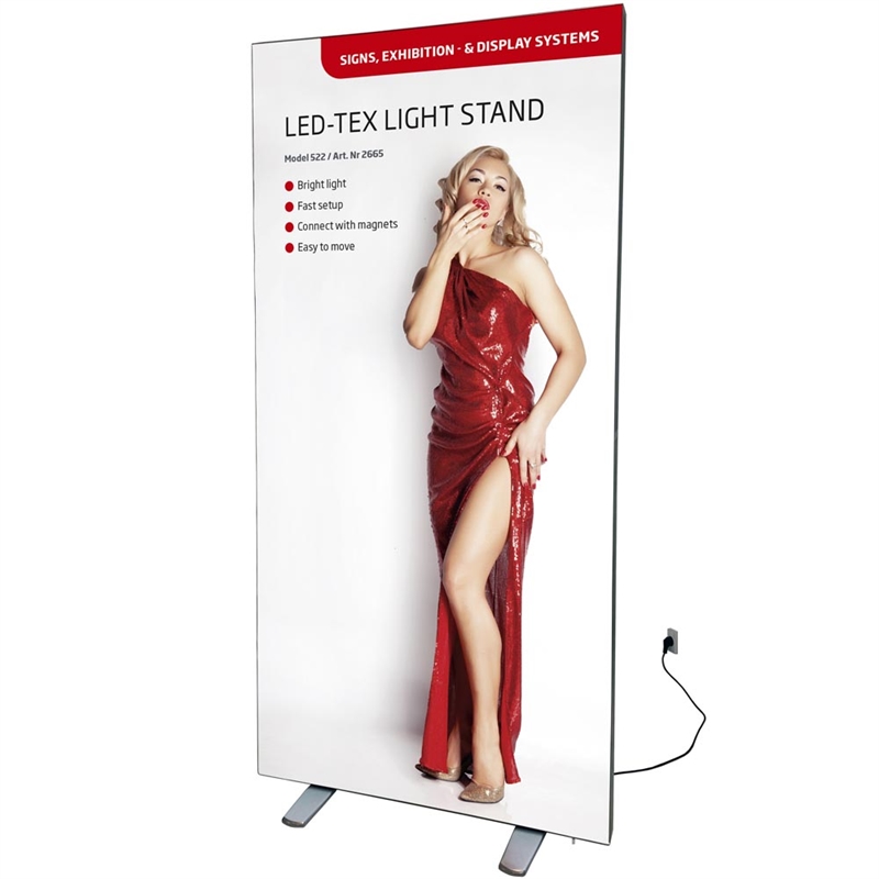 Led-tex Lysvæg Dobbeltsidet