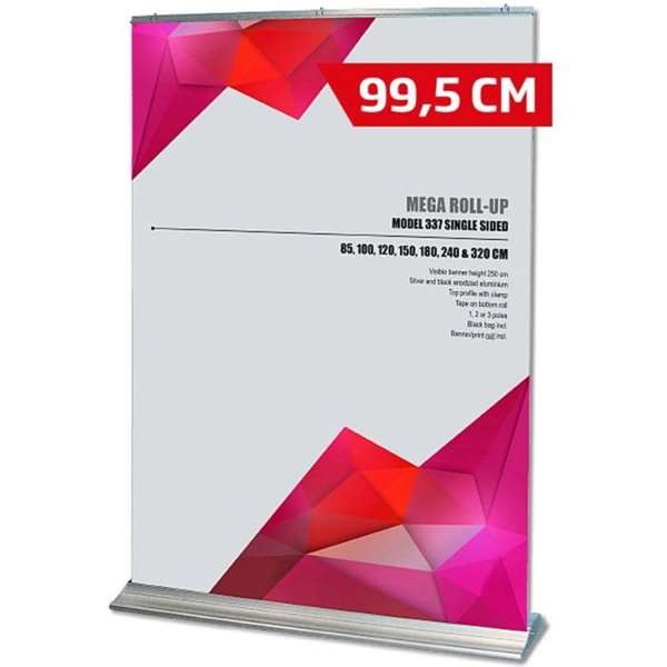 Mega Roll-up Enkeltsidet Alu Sølv 99 250 Cm