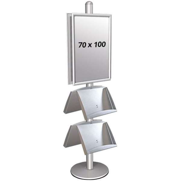Multi Stander   Dobbeltsidet Med   Stålhylder 25mm     70x100cm