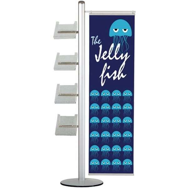 Multi Stander 19 Enkeltsidet Stk 40cm Banner 4xa4 Hylder