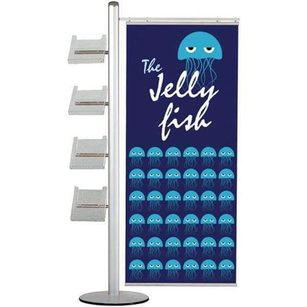 Multi Stander 19 Enkeltsidet Stk 60cm Banner 4xa4 Hylder
