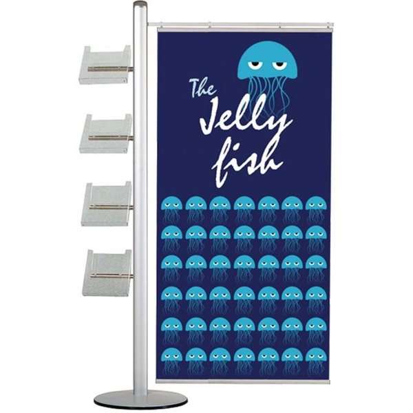 Multi Stander 19 Enkeltsidet Stk 70cm Banner 4xa4 Hylder